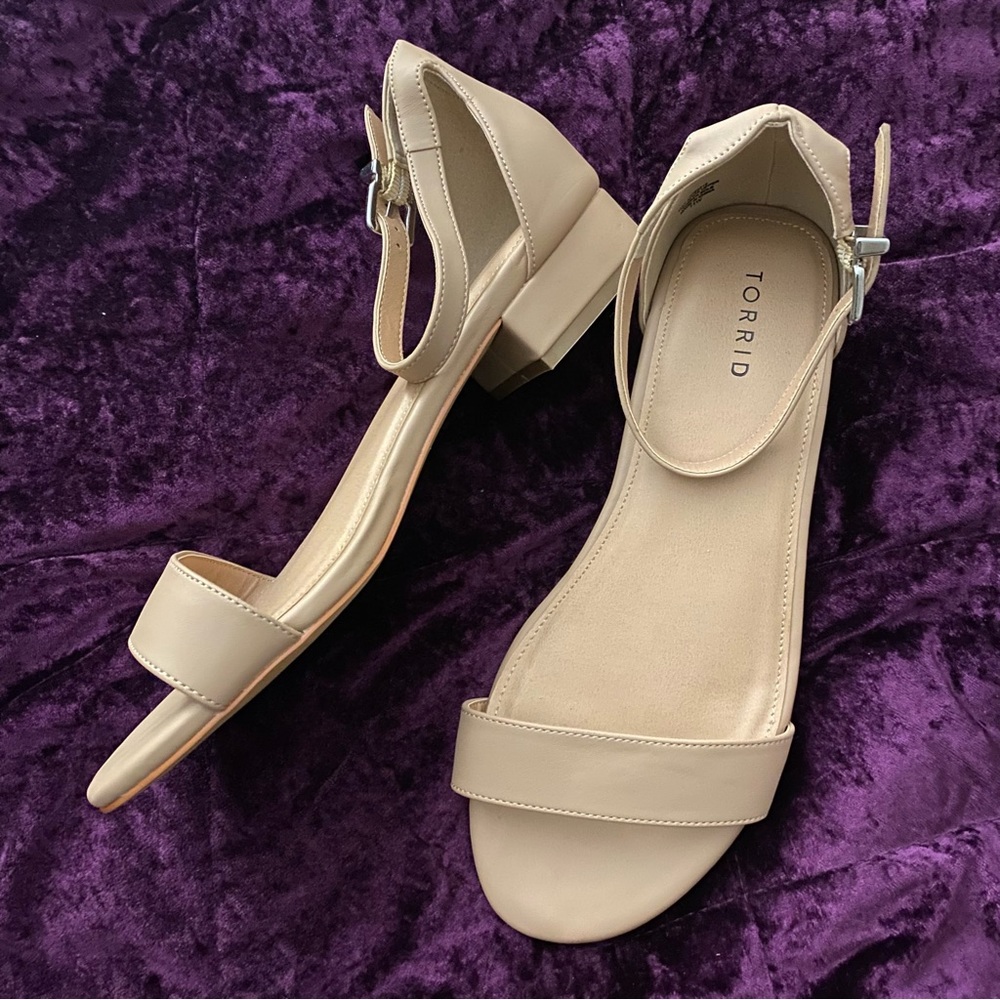 Nude Mini Heel Sandals